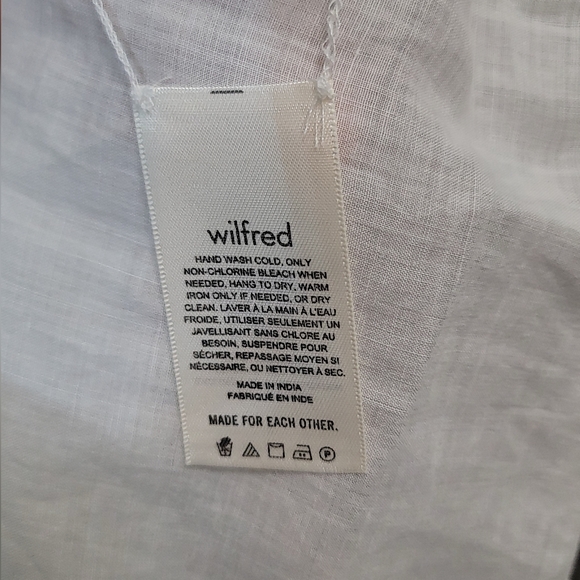 Wilfred Cream Blouse with‎ Tie Neck - Picture 6 of 7